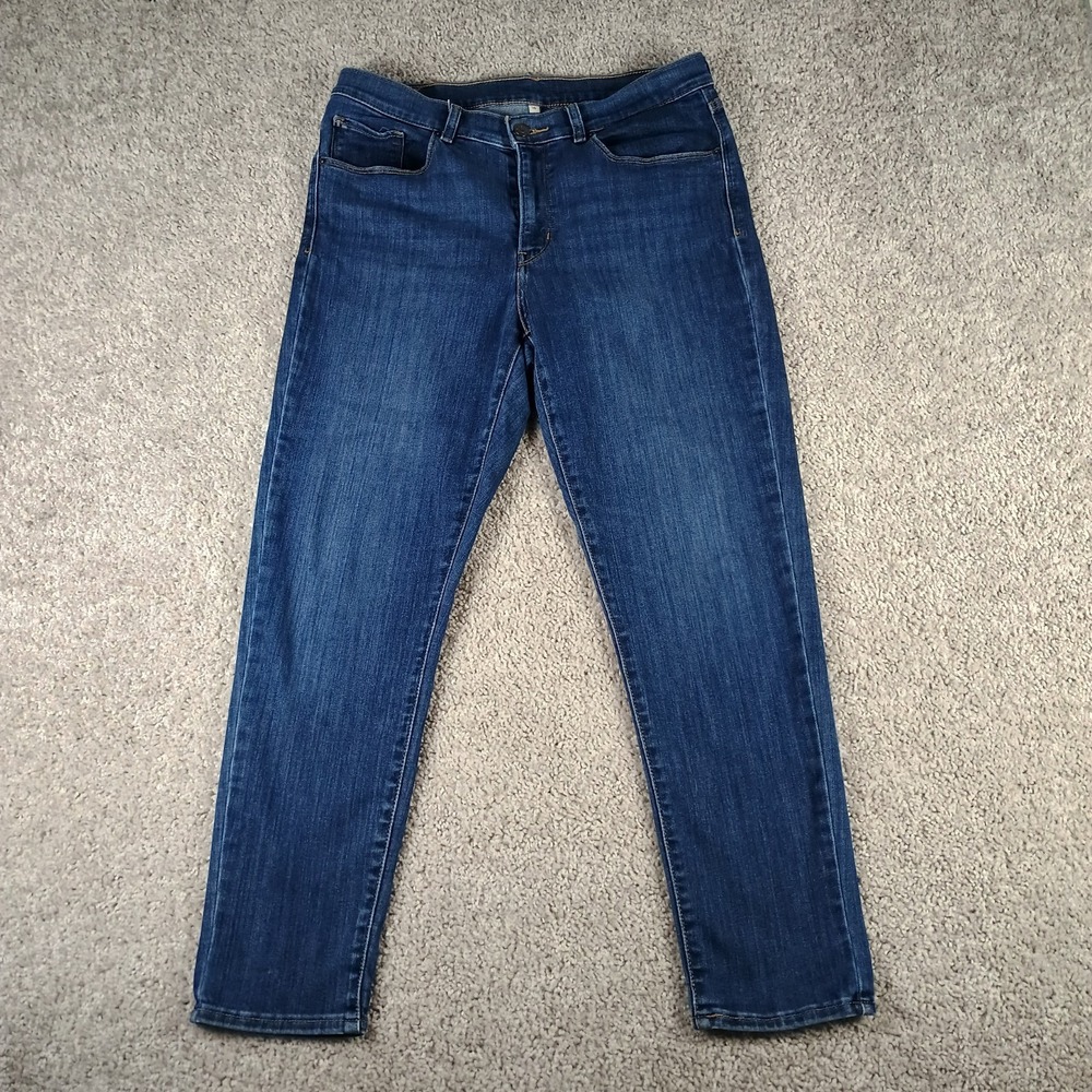 Levi's Women's High Rise Cropped Ankle Jeans Size 10 W30 Stretch Denim 52396